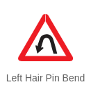 left hair pin bend